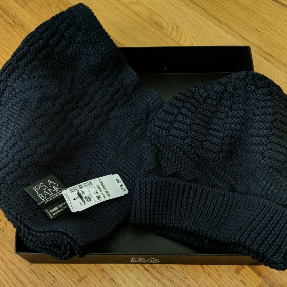 Jos. A. Bank scarf and hat set